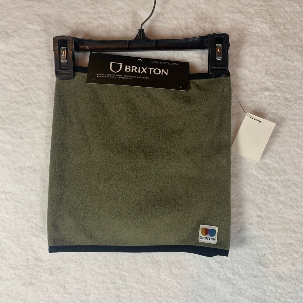 Brixton‎ Arctic Fleece Gaiter Green Neck Mask NWT 5174